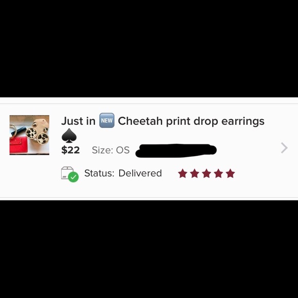 5️⃣⭐️ Cheetah print drop earrings ♠️ - Picture 7 of 7